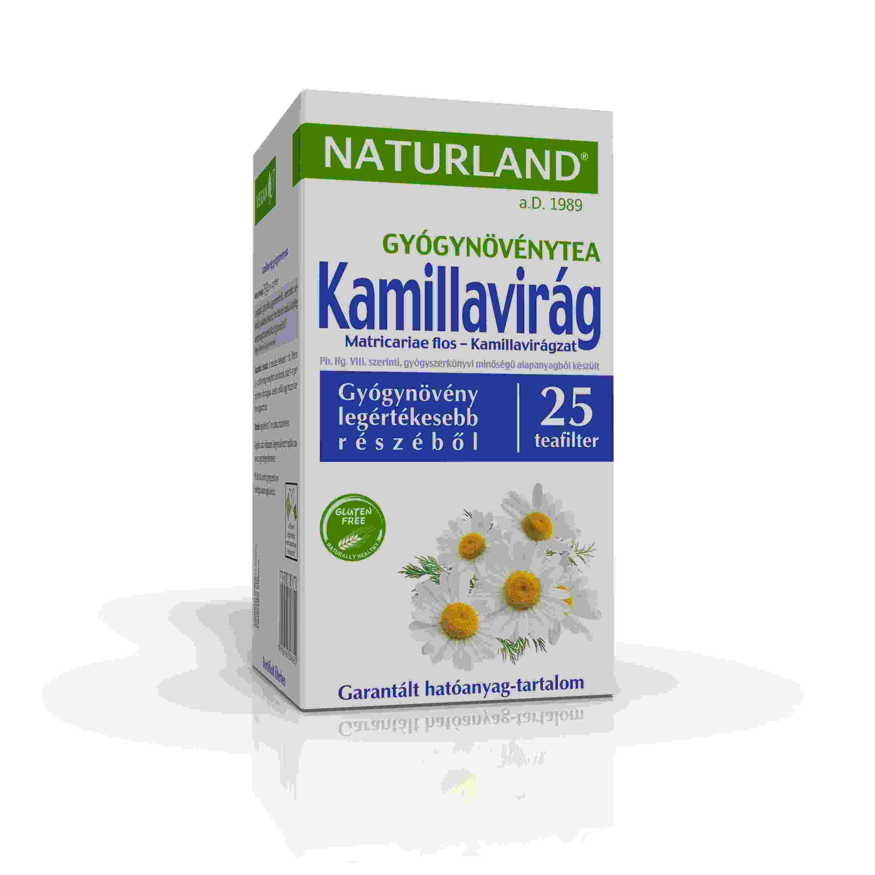 Kamillavirág filteres NATURLAND 25x1g
