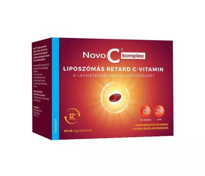 Novo C Komplex liposzómális C D3 Zn kapszula 60x