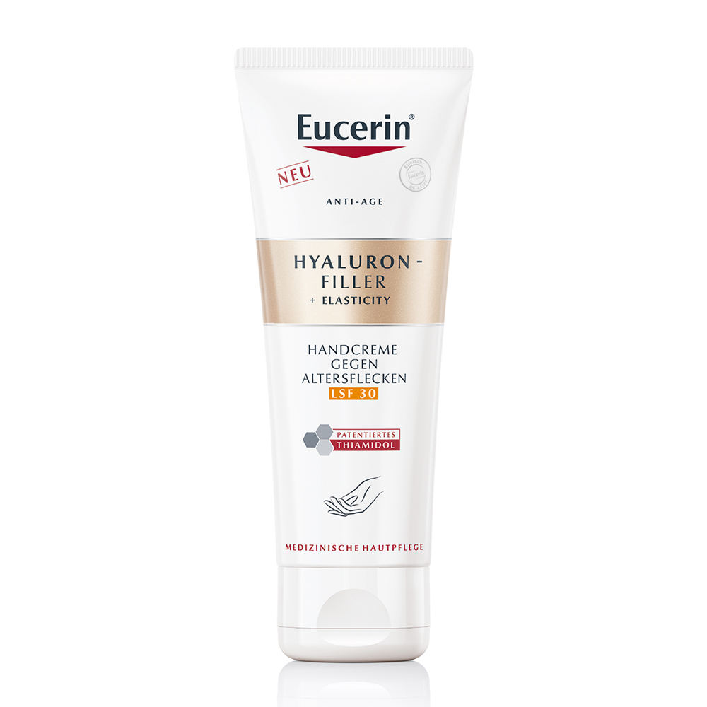 Eucerin Hyaluron-Filler+Elasticity F30 kézkr.pigme 