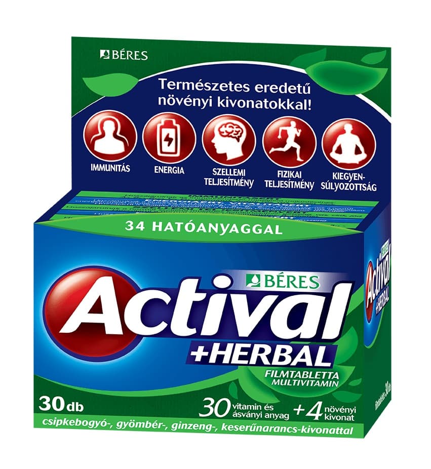 Actival + Herbal filmtabletta 30x