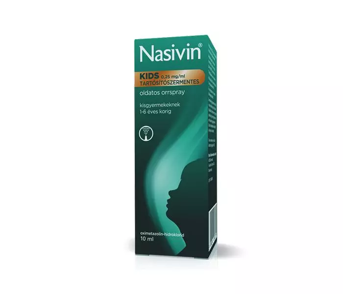 Nasivin Kids 0,25mg/ml Tart.szer ment.orrspray 1x10ml