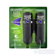Nicorette Quickspray 1 mg/adag szájnyálk.alk.spray 2x1 adagoló tartály