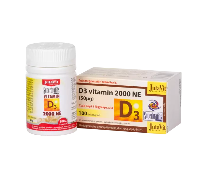 JutaVit D3-vitamin 2000NE kapszula 100x