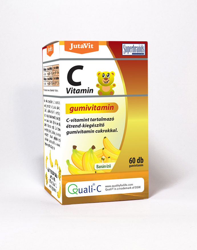 JutaVit C-vitamin  100mg gumivitamin Banán 60x