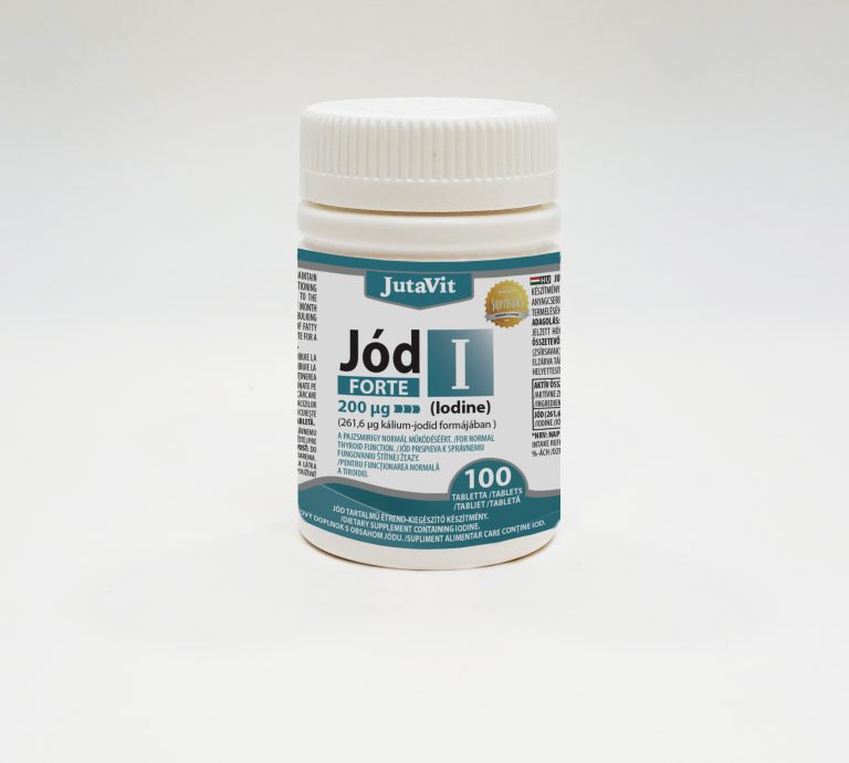 JutaVit Jód 200mcg FORTE tabletta 100x