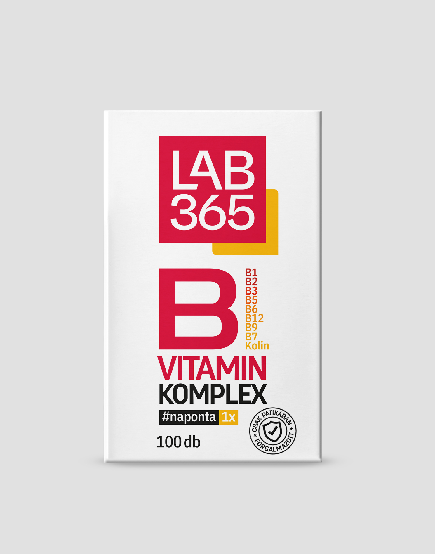 LAB365 B vitamin komplex tabletta 100x