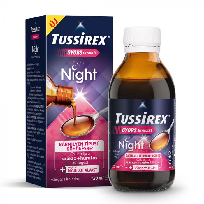 Tussirex Night szirup köhögésre 120ml