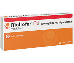 Maltofer Fol  100 mg/0,35 mg rágótabletta 30x