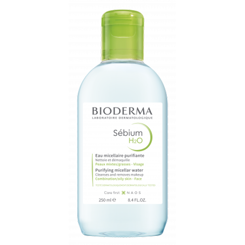 Sébium H2O arc és sminklemosó BIODERMA 250ml