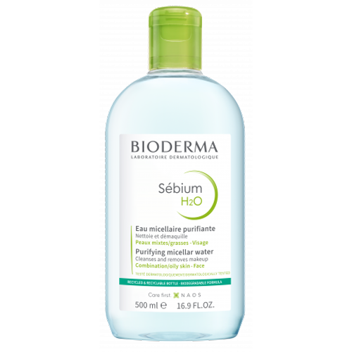 Sébium H2O arc és sminklemosó BIODERMA 500ml