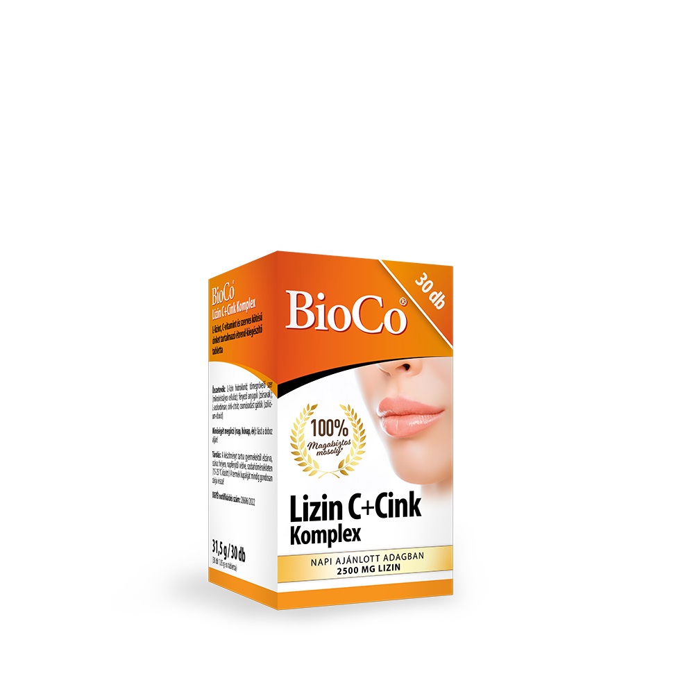 Bioco Lizin C+Cink Komplex tabletta 30x