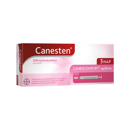 Canesten 200 mg hüvelytabletta 3x + applikátor