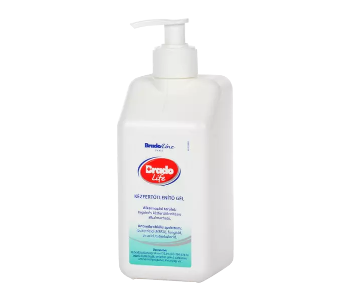 Bradolife kézfertőtlenítő gél 500 ml