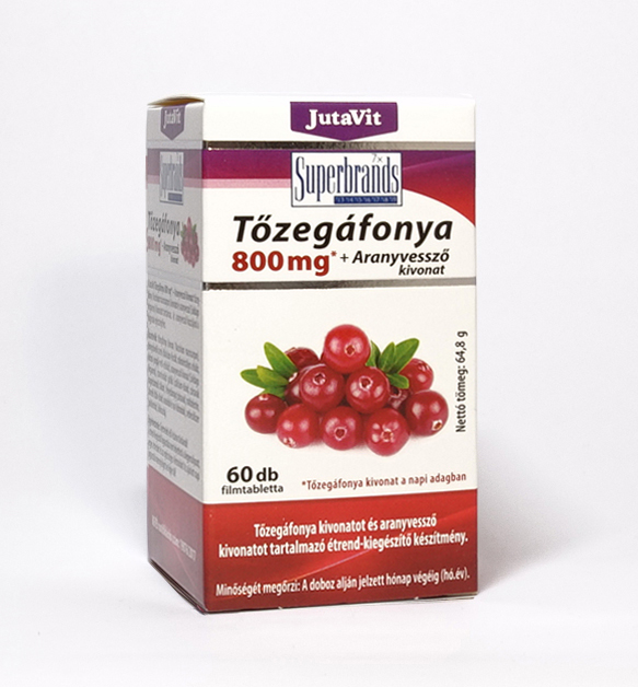 Jutavit Tőzegáfonya Aranyvessző filmtabletta 60x