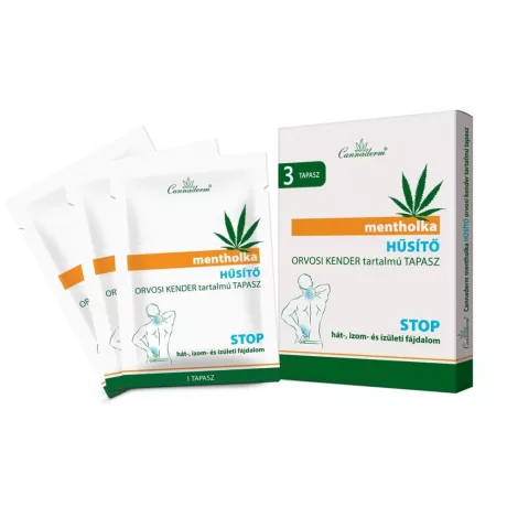 Cannaderm Mentholka tapasz hűsítő 3x