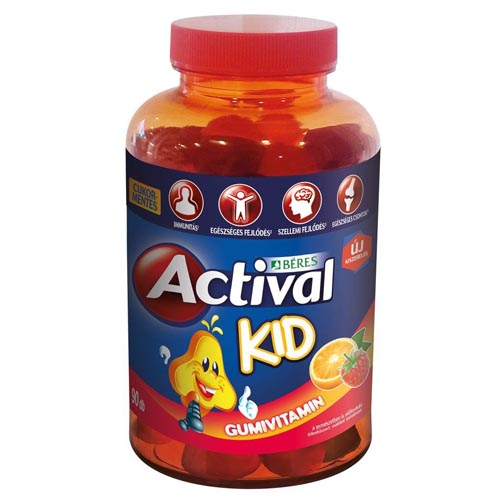 Actival Kid gumivitamin gumitabletta 90x