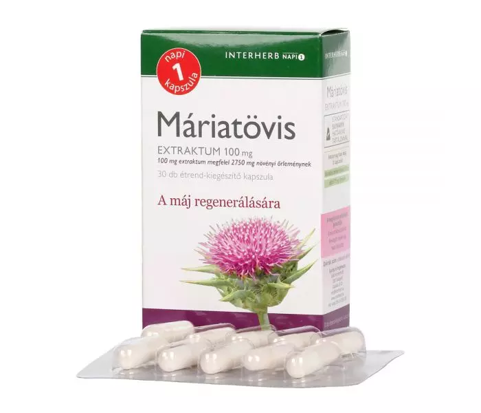 Napi 1 máriatövis extraktum kapszula INTERHERB 30x