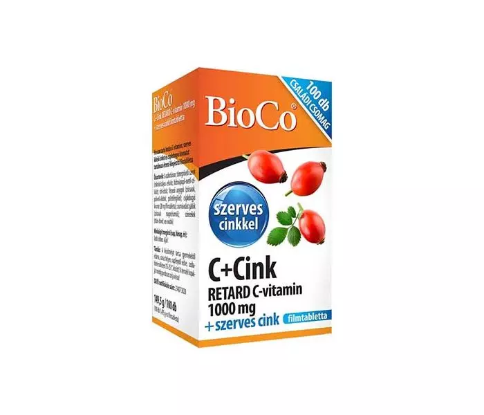 Bioco C+Cink Retard C 1000mg filmtabletta 100x