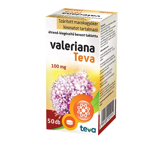 Valeriana TEVA 100 mg bevont tabletta 50x