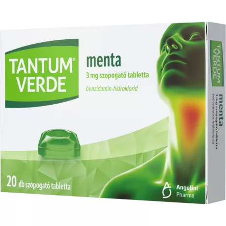 Tantum Verde menta 3mg szopogató tabletta 20xbuborékcsomagolásban