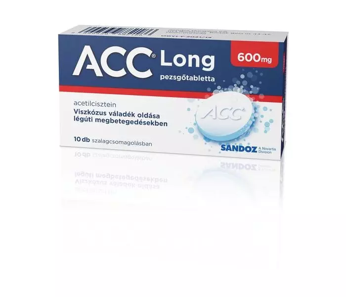 ACC long 600 mg pezsgőtabletta 10x tasakban