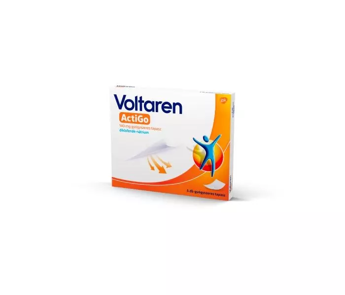 Voltaren ActiGo 140 mg gyógyszeres tapasz 5x