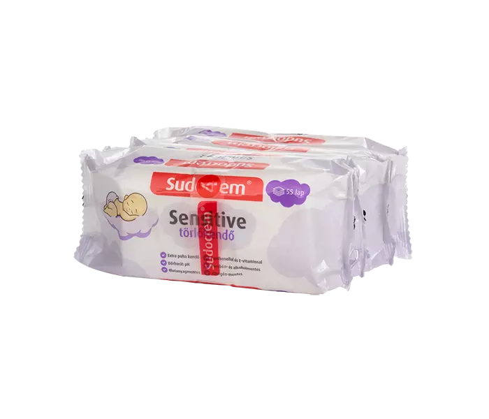Sudocrem törlőkendő Sensitive 4x55