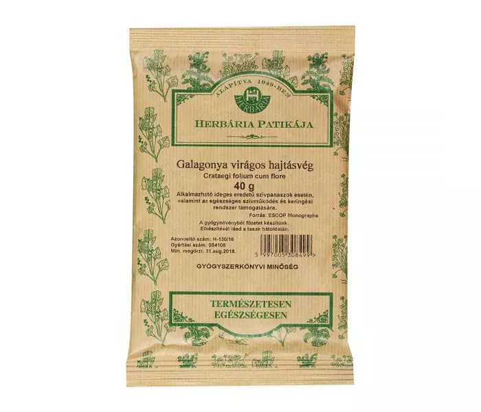 Galagonyavirág+levél HERBÁRIA 40g