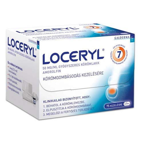 Loceryl 50 mg/ml gyógysz.körömlakk OGYI-T-0412/03 1x2,5ml