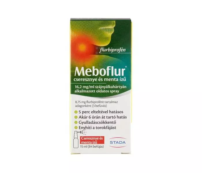 Meboflur cser./menta 16,2 mg/ml sz.nyálkah.alk.spr 1x15ml hdpe tartályban ad