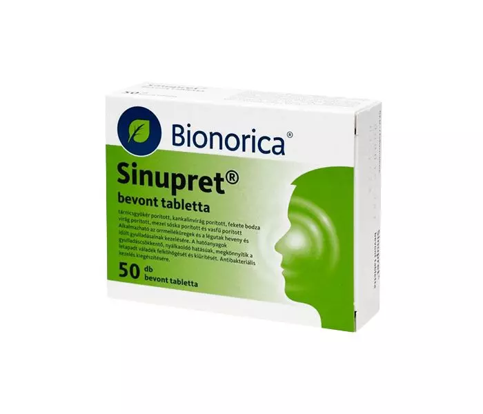 Sinupret bevont tabletta 50x