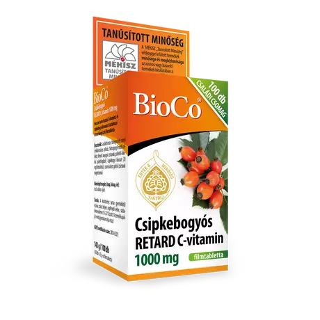 BioCo Csipkebogyó C-vitamin 1000 mg retard tabl. 100x