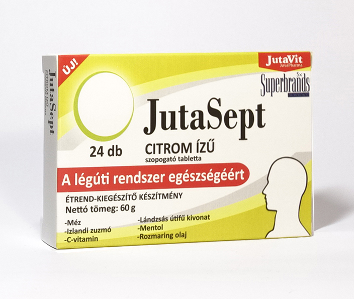 JutaVit Jutasept szopogató tabletta Citrom 24x