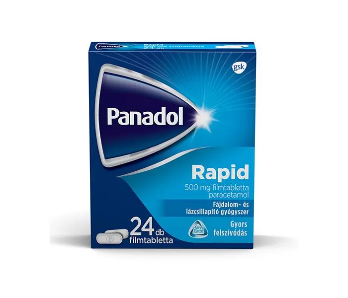 Panadol Rapid 500 mg filmtabletta 24x (gyerekbiztos)