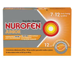Nurofen Junior narancsízű 100 mg lágy rágókapszula 12x