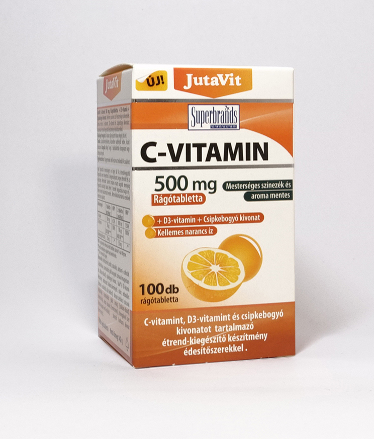 JutaVit C-vitamin  500 mg rágótabletta 100x