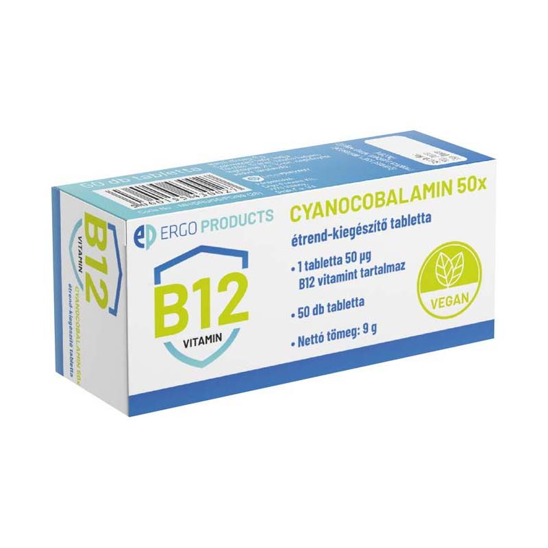 Cyano Cyanocobalamin - B12-vitamin tabletta 50x