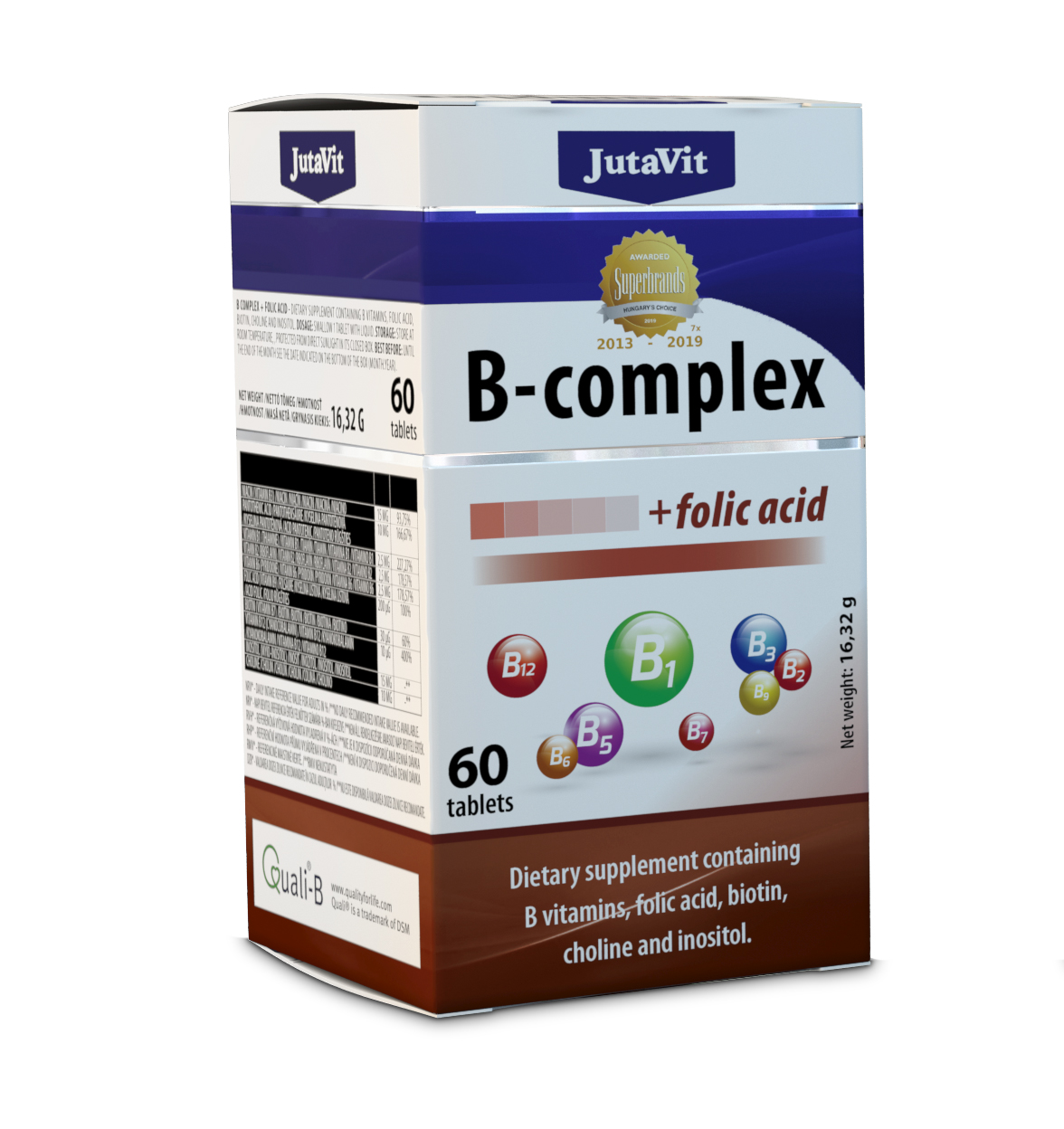 JutaVit B-komplex+folsav tabletta 60x