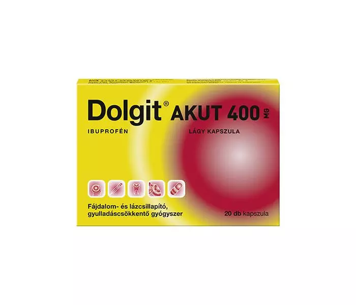 Dolgit Akut 400 mg lágy kapszula 20x