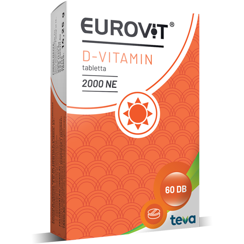 Eurovit D-vitamin 2000NE étrendkieg. tabletta 2020 60x