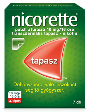 Nicorette patch áttetsző 10 mg/16 óra transz.tap. 7x